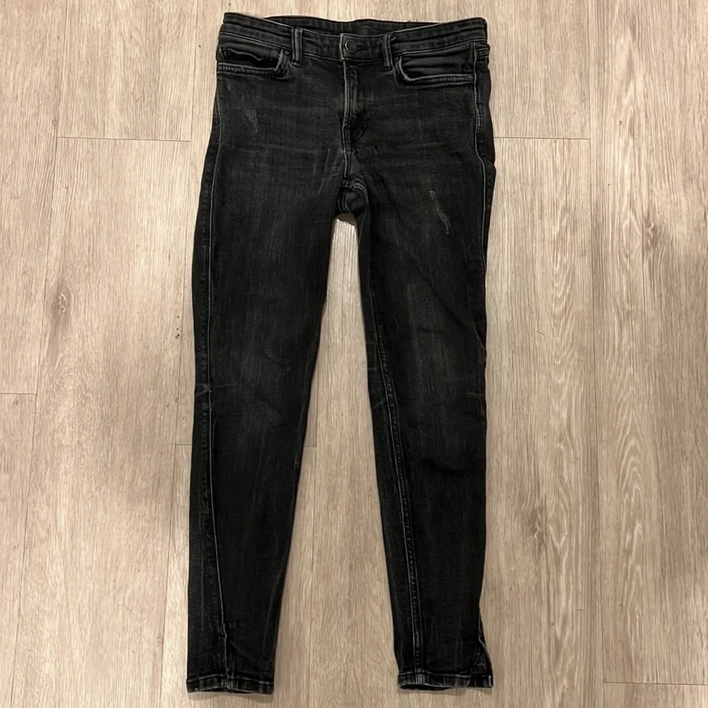 All Saints Mast Twisted Black Jeans